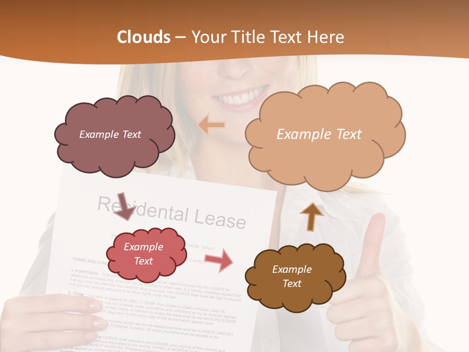 Pointer Housing Rental PowerPoint Template