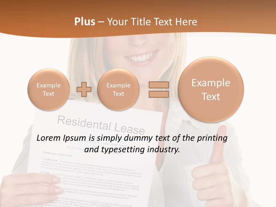 Pointer Housing Rental PowerPoint Template