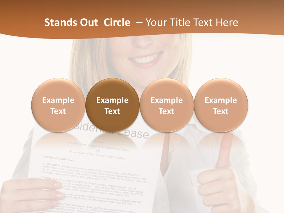 Pointer Housing Rental PowerPoint Template