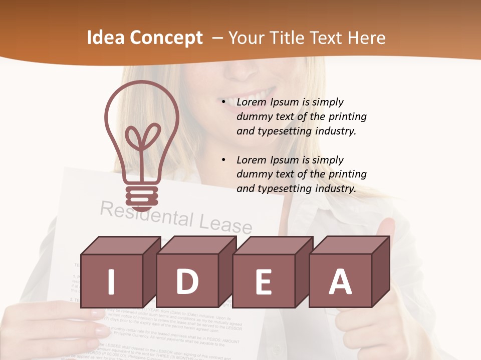 Pointer Housing Rental PowerPoint Template