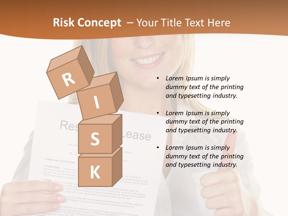 Pointer Housing Rental PowerPoint Template