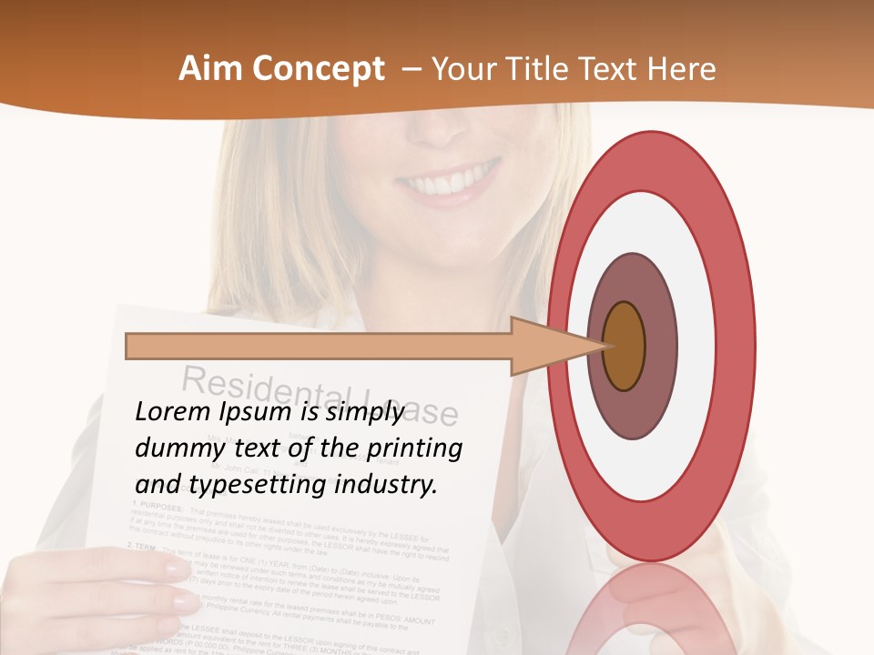 Pointer Housing Rental PowerPoint Template