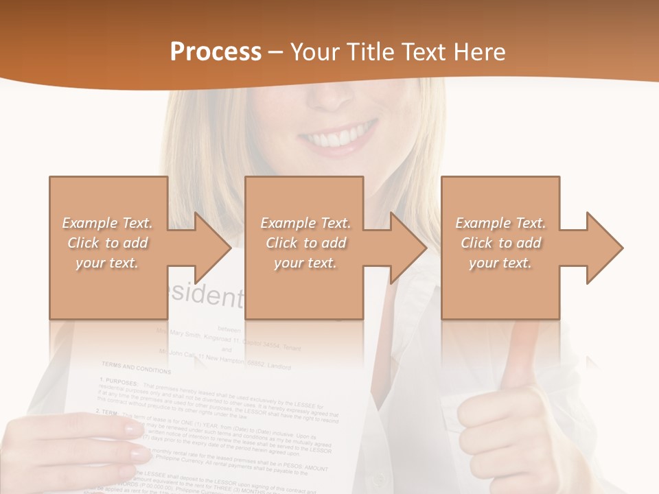 Pointer Housing Rental PowerPoint Template