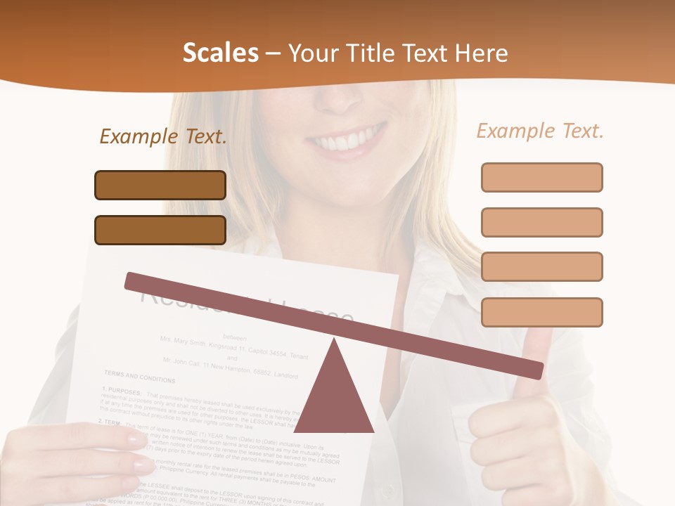 Pointer Housing Rental PowerPoint Template
