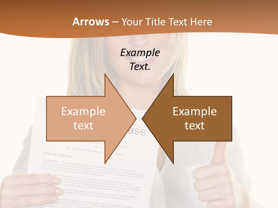 Pointer Housing Rental PowerPoint Template