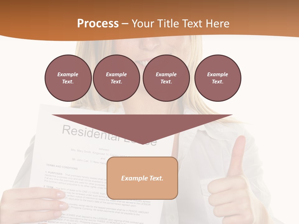 Pointer Housing Rental PowerPoint Template