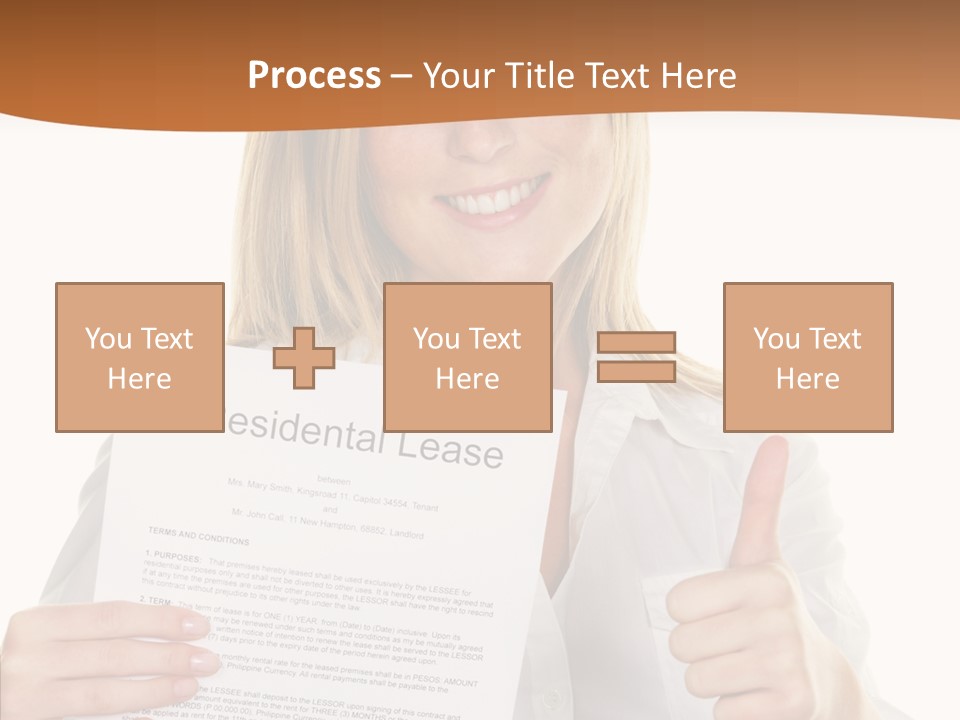 Pointer Housing Rental PowerPoint Template