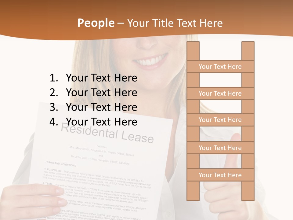 Pointer Housing Rental PowerPoint Template