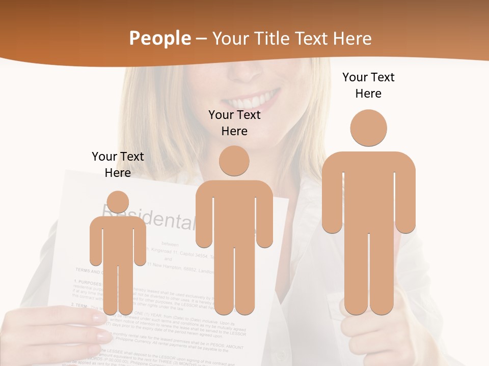 Pointer Housing Rental PowerPoint Template