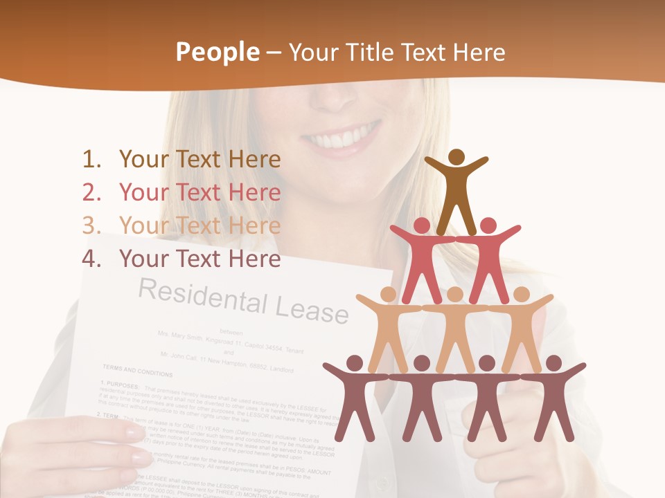 Pointer Housing Rental PowerPoint Template