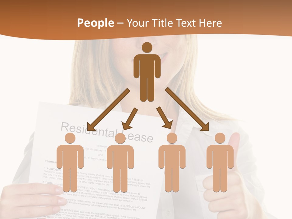 Pointer Housing Rental PowerPoint Template