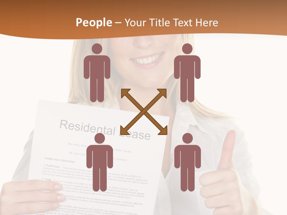 Pointer Housing Rental PowerPoint Template