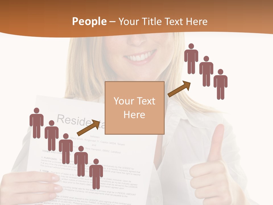 Pointer Housing Rental PowerPoint Template