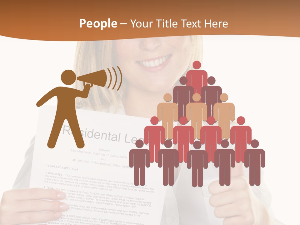 Pointer Housing Rental PowerPoint Template