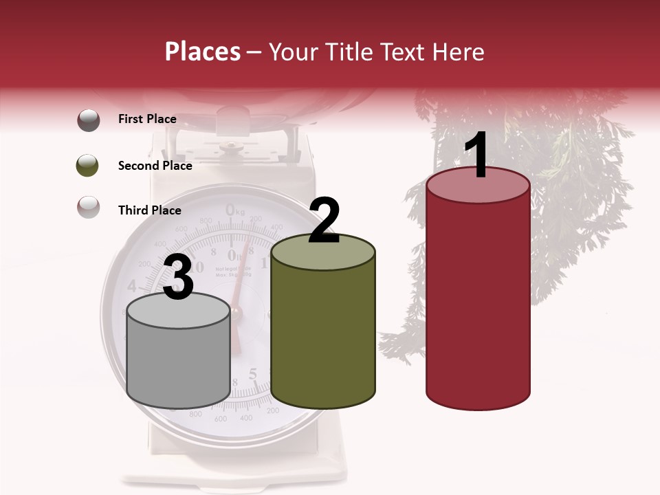 Kitchen Scale Scale Loss Of Weight PowerPoint Template