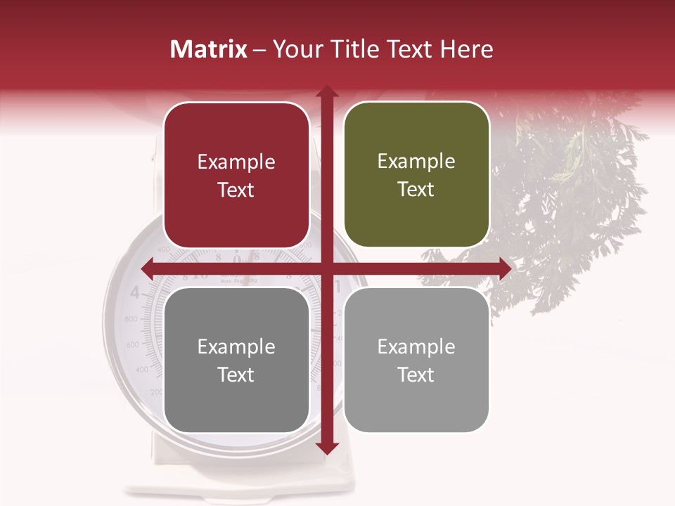 Kitchen Scale Scale Loss Of Weight PowerPoint Template
