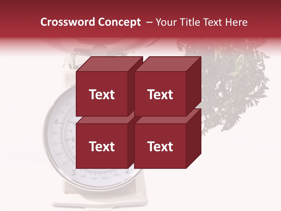 Kitchen Scale Scale Loss Of Weight PowerPoint Template