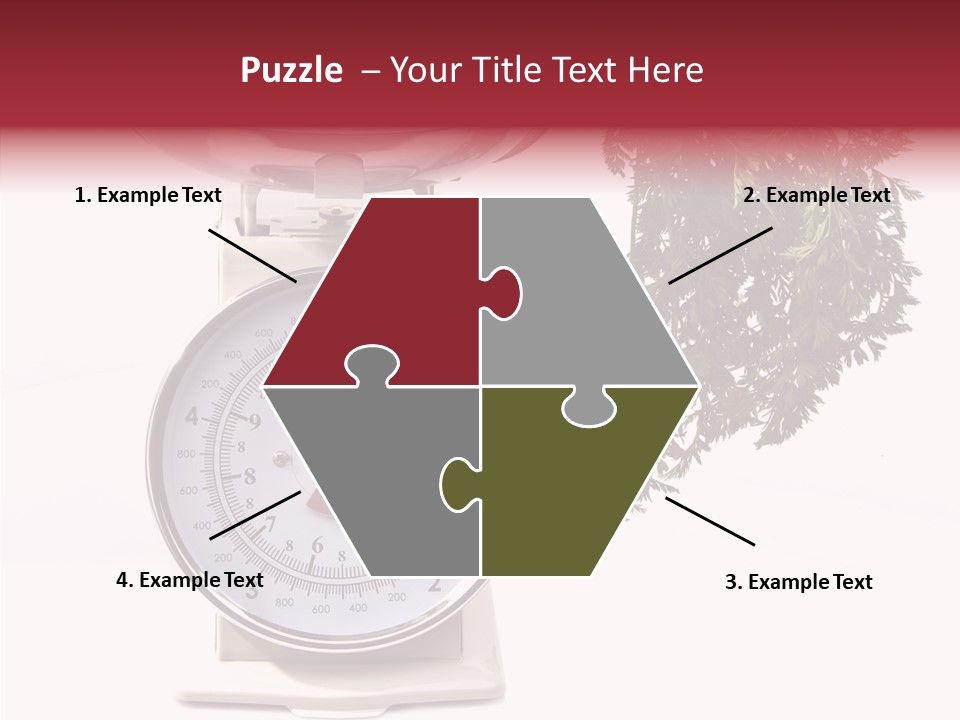 Kitchen Scale Scale Loss Of Weight PowerPoint Template