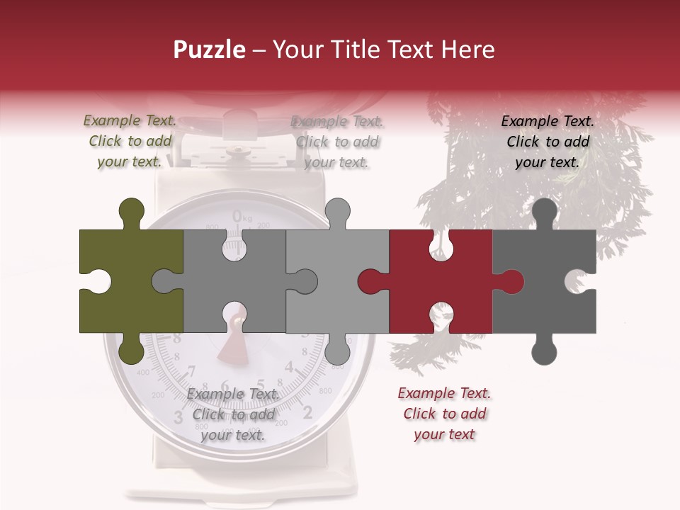 Kitchen Scale Scale Loss Of Weight PowerPoint Template