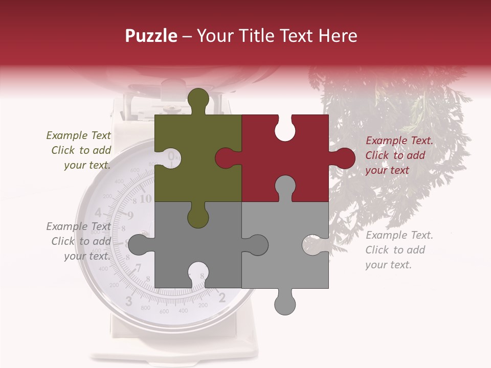 Kitchen Scale Scale Loss Of Weight PowerPoint Template