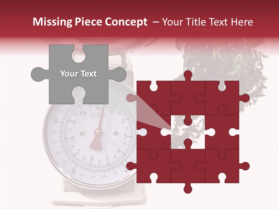 Kitchen Scale Scale Loss Of Weight PowerPoint Template
