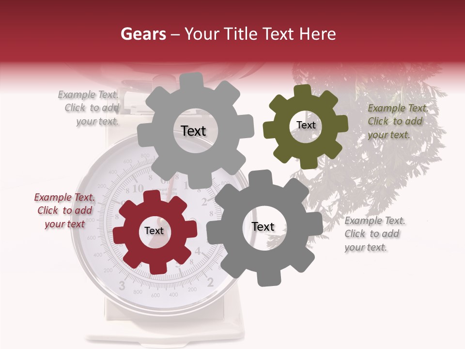 Kitchen Scale Scale Loss Of Weight PowerPoint Template