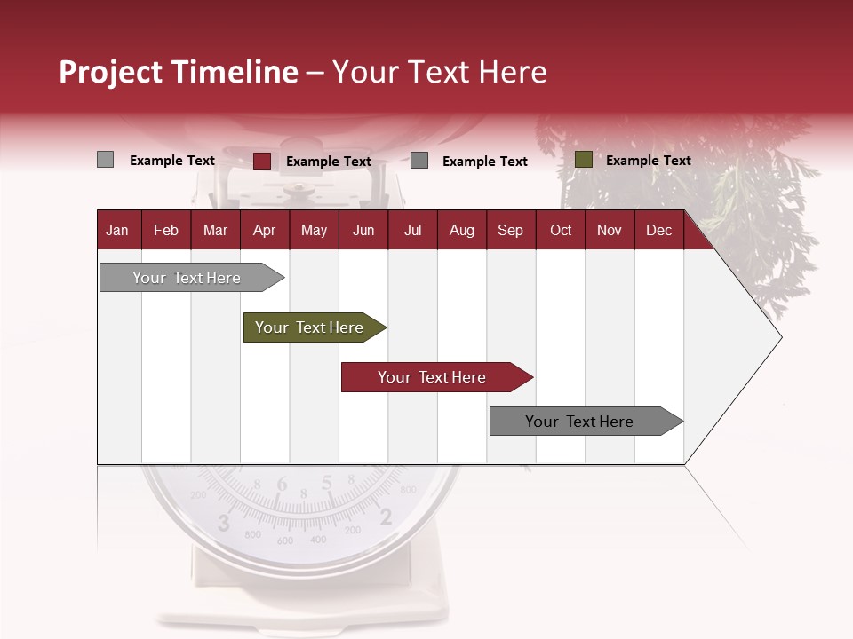 Kitchen Scale Scale Loss Of Weight PowerPoint Template