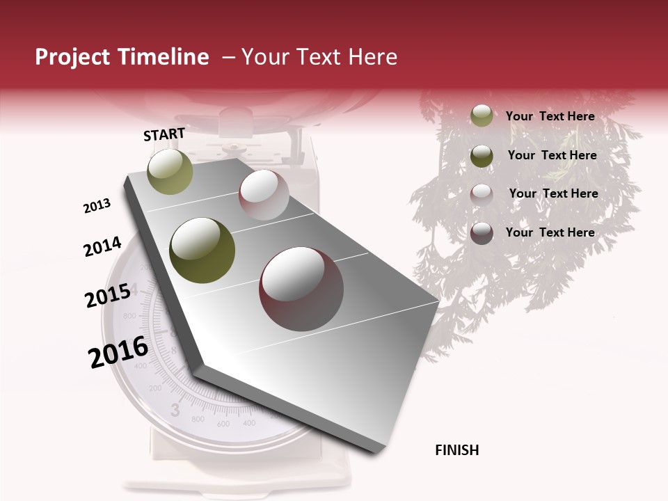 Kitchen Scale Scale Loss Of Weight PowerPoint Template