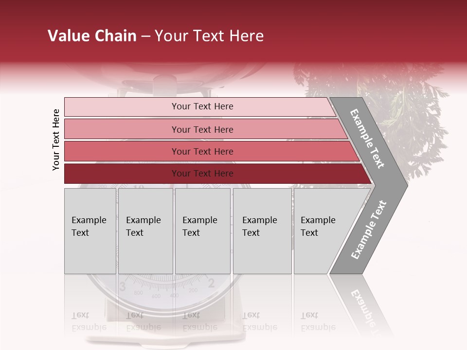 Kitchen Scale Scale Loss Of Weight PowerPoint Template