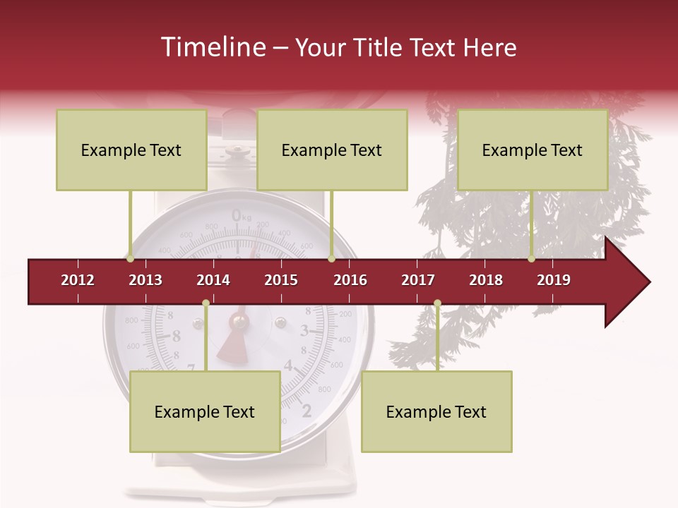 Kitchen Scale Scale Loss Of Weight PowerPoint Template