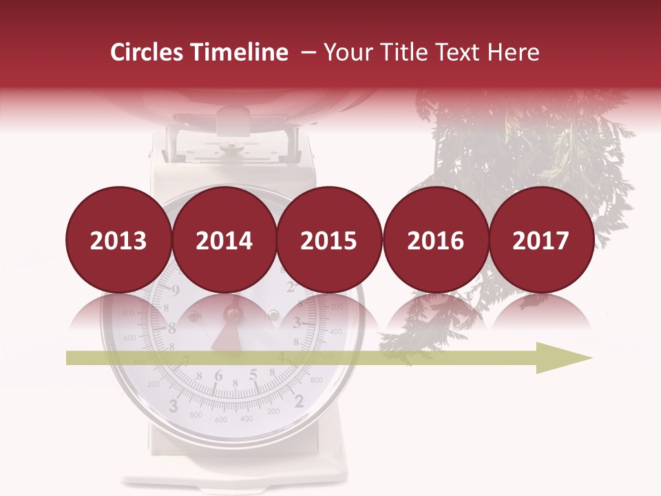 Kitchen Scale Scale Loss Of Weight PowerPoint Template