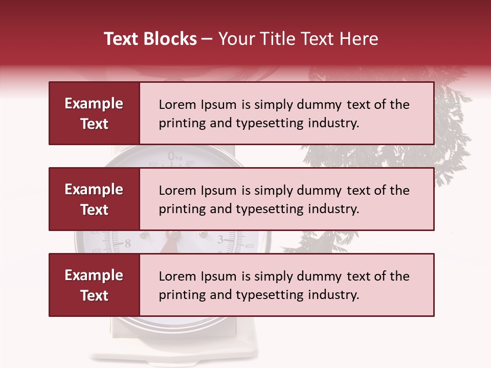 Kitchen Scale Scale Loss Of Weight PowerPoint Template