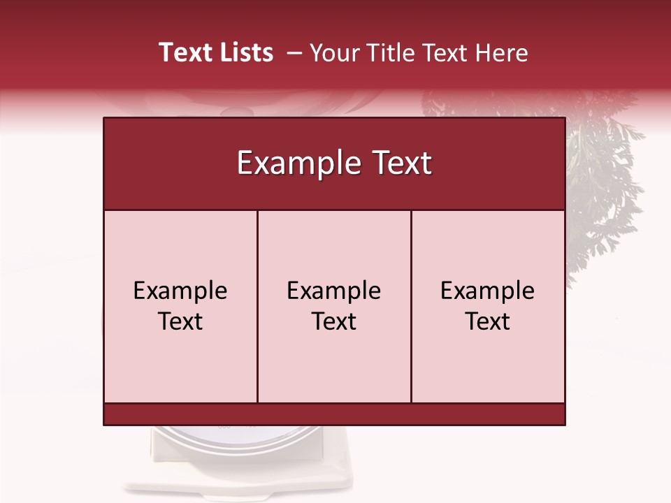 Kitchen Scale Scale Loss Of Weight PowerPoint Template