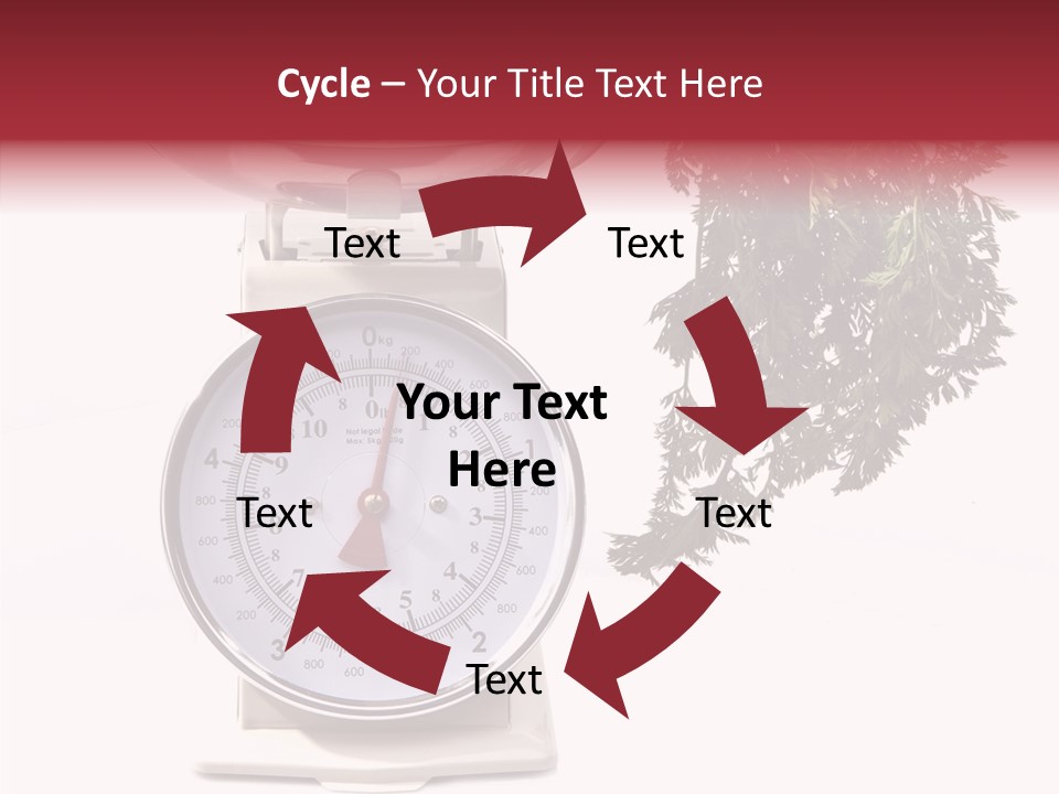 Kitchen Scale Scale Loss Of Weight PowerPoint Template