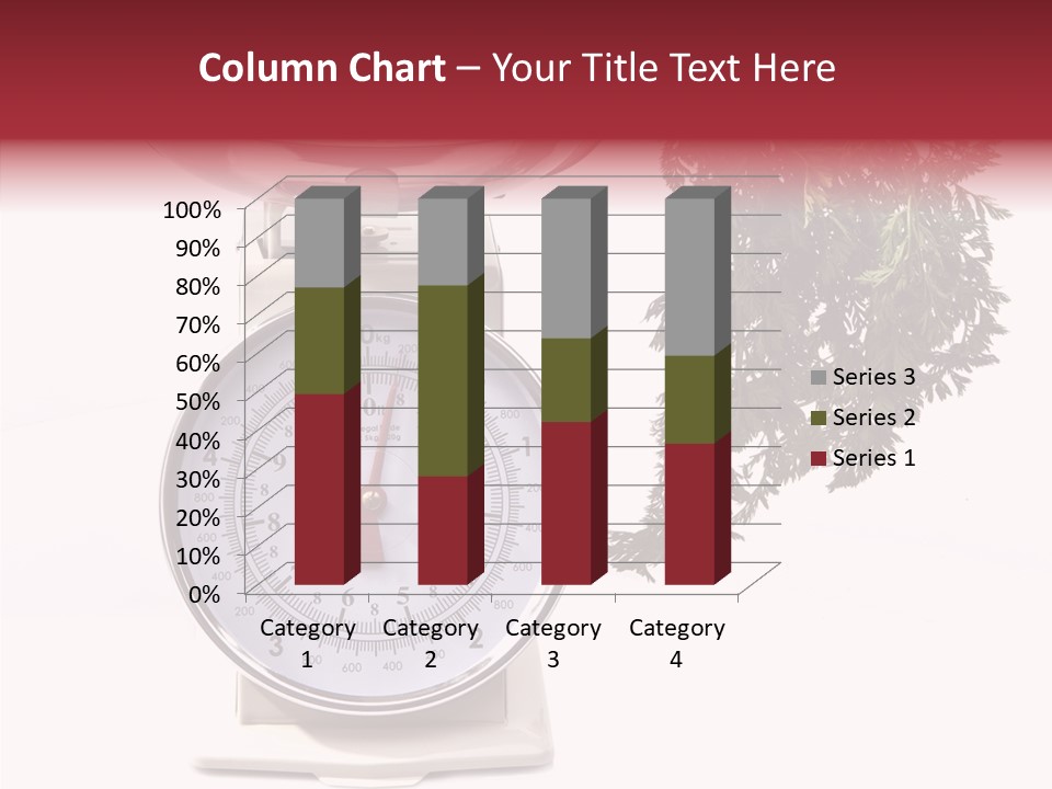 Kitchen Scale Scale Loss Of Weight PowerPoint Template
