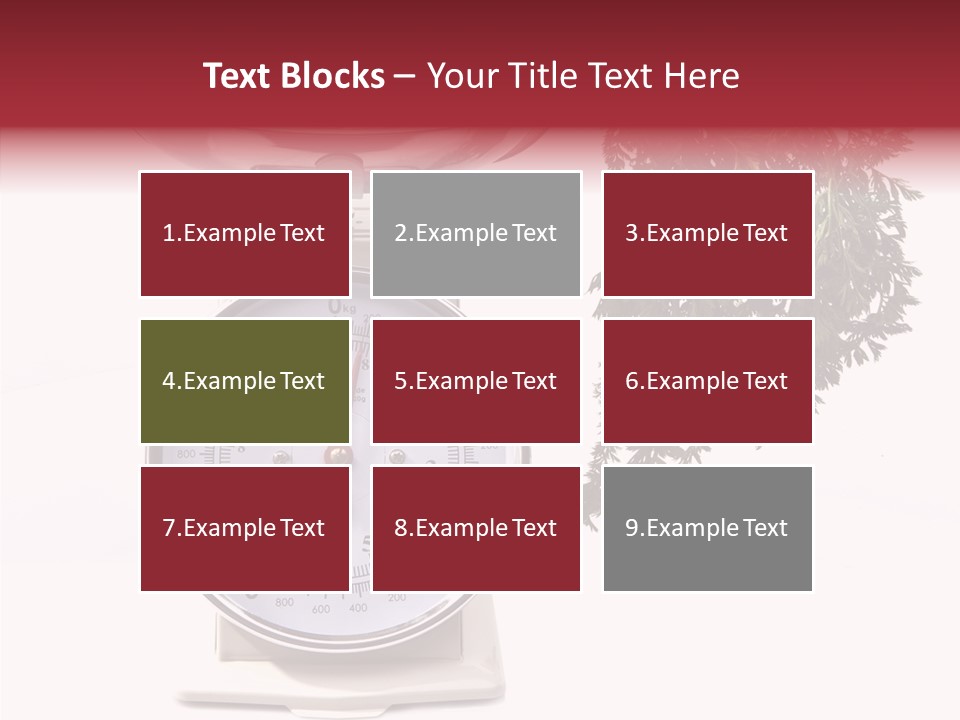 Kitchen Scale Scale Loss Of Weight PowerPoint Template