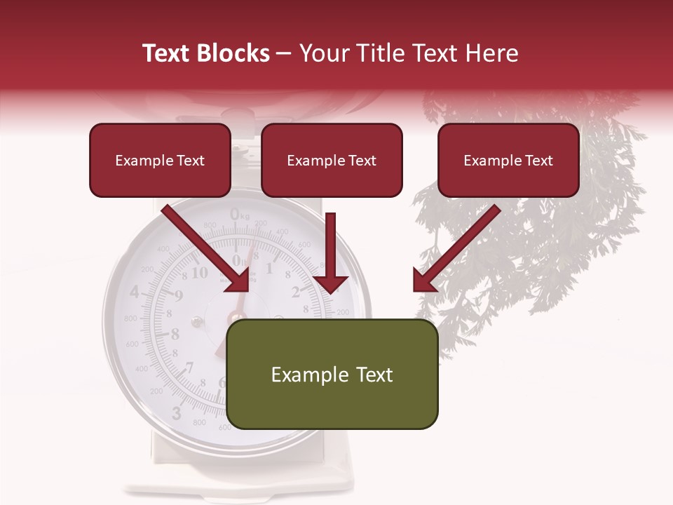 Kitchen Scale Scale Loss Of Weight PowerPoint Template