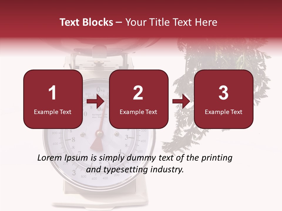 Kitchen Scale Scale Loss Of Weight PowerPoint Template