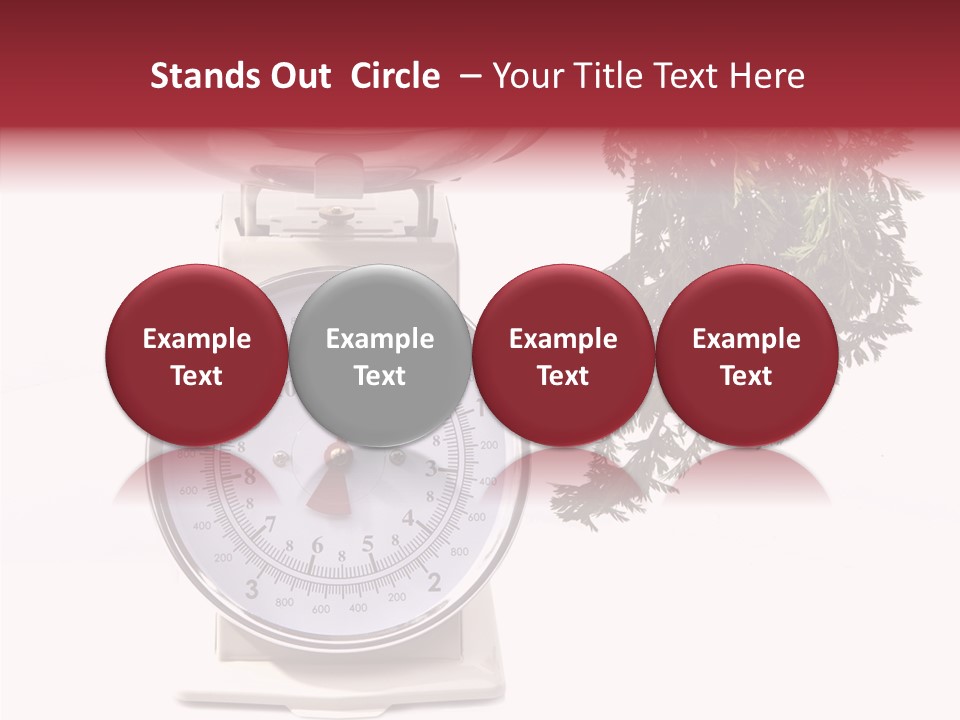 Kitchen Scale Scale Loss Of Weight PowerPoint Template