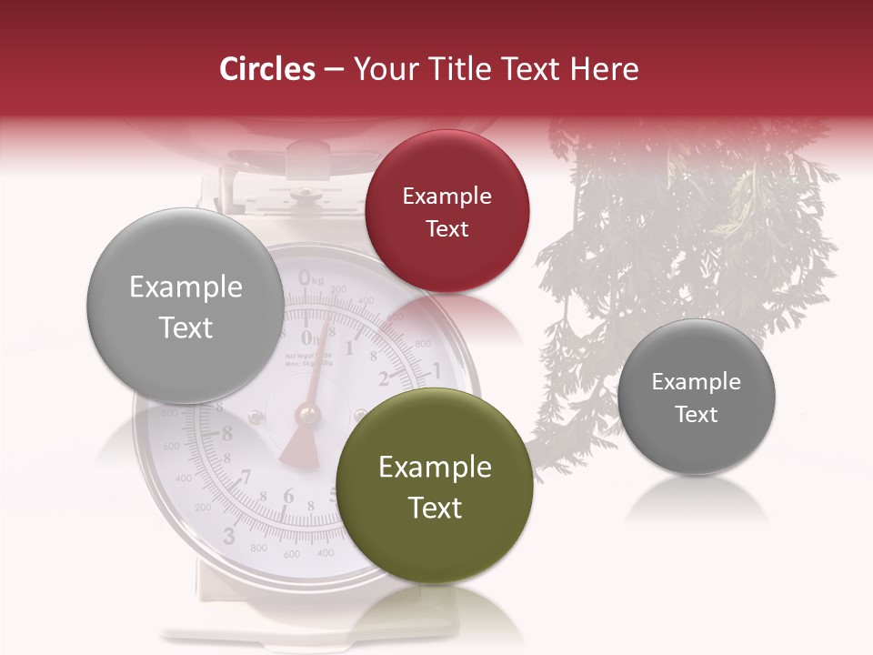 Kitchen Scale Scale Loss Of Weight PowerPoint Template
