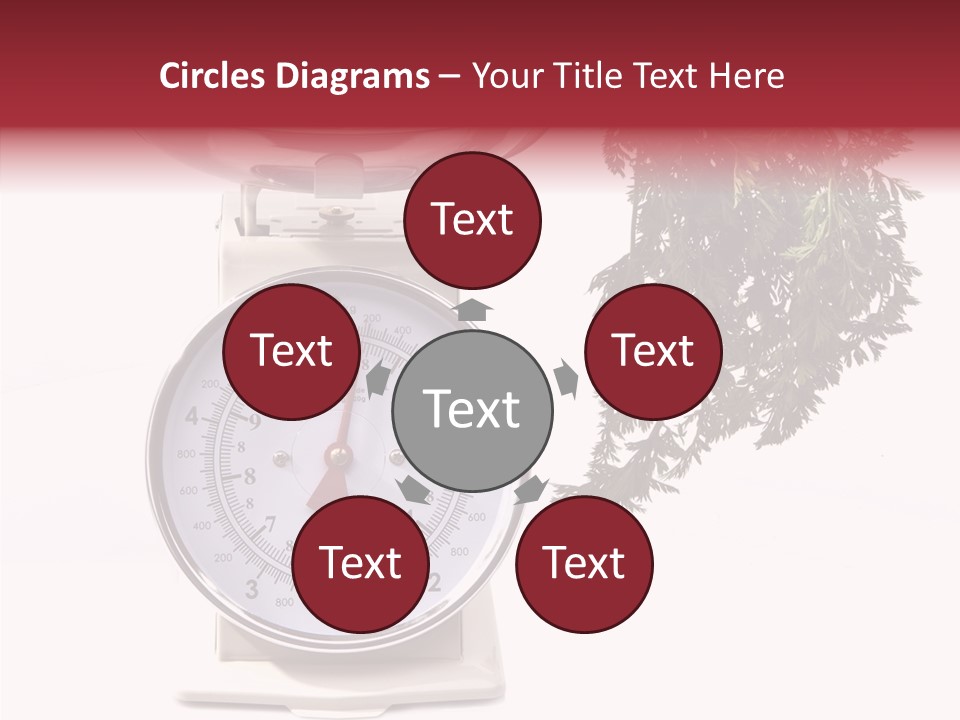 Kitchen Scale Scale Loss Of Weight PowerPoint Template