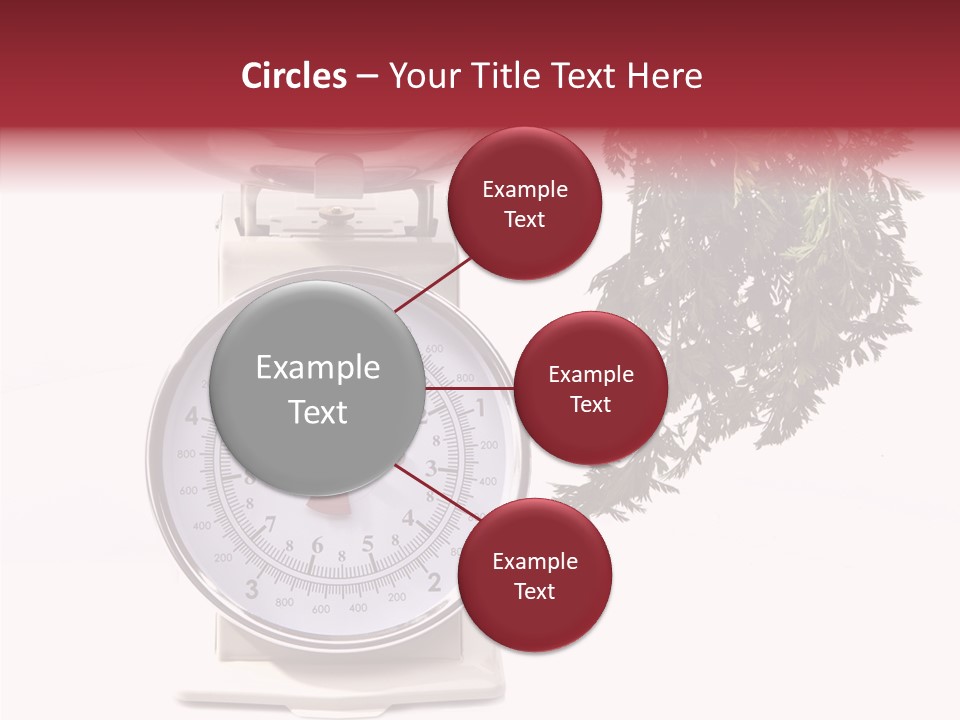 Kitchen Scale Scale Loss Of Weight PowerPoint Template