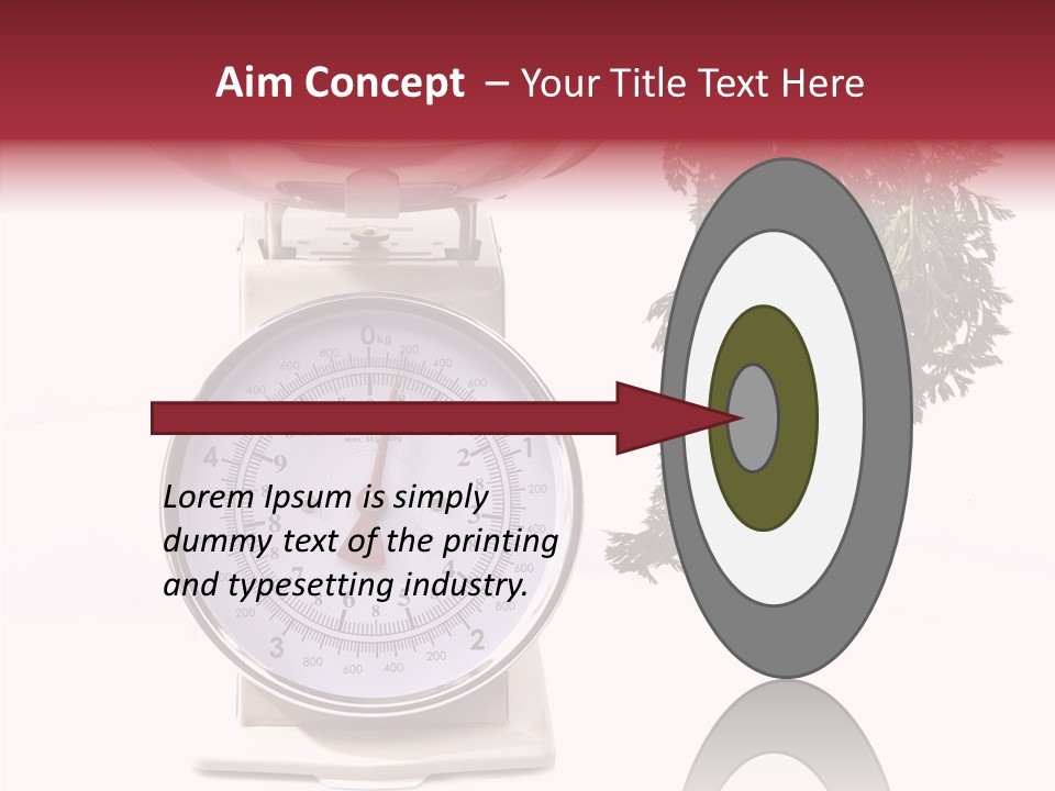 Kitchen Scale Scale Loss Of Weight PowerPoint Template