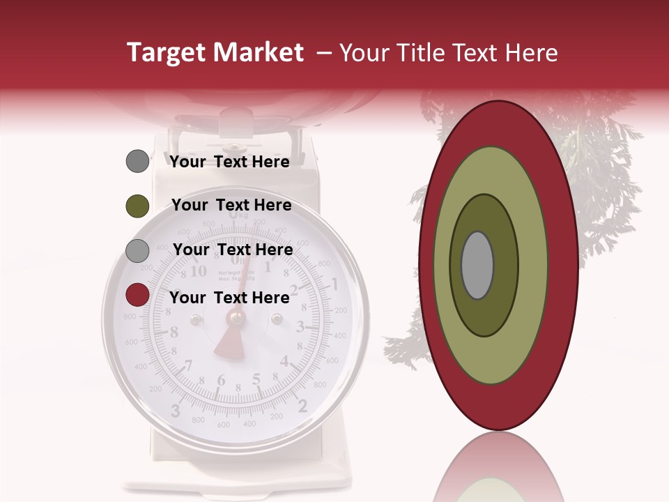 Kitchen Scale Scale Loss Of Weight PowerPoint Template