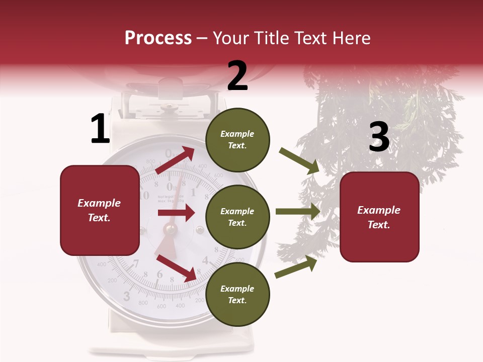 Kitchen Scale Scale Loss Of Weight PowerPoint Template