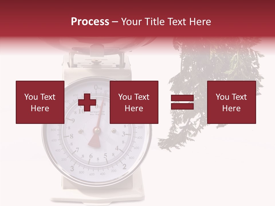 Kitchen Scale Scale Loss Of Weight PowerPoint Template