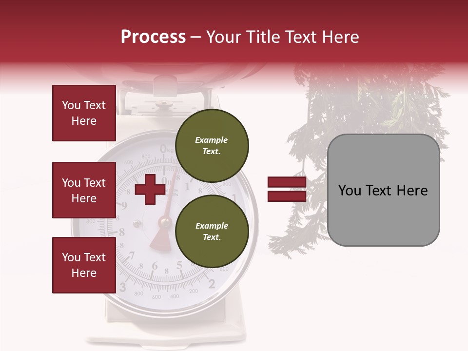 Kitchen Scale Scale Loss Of Weight PowerPoint Template