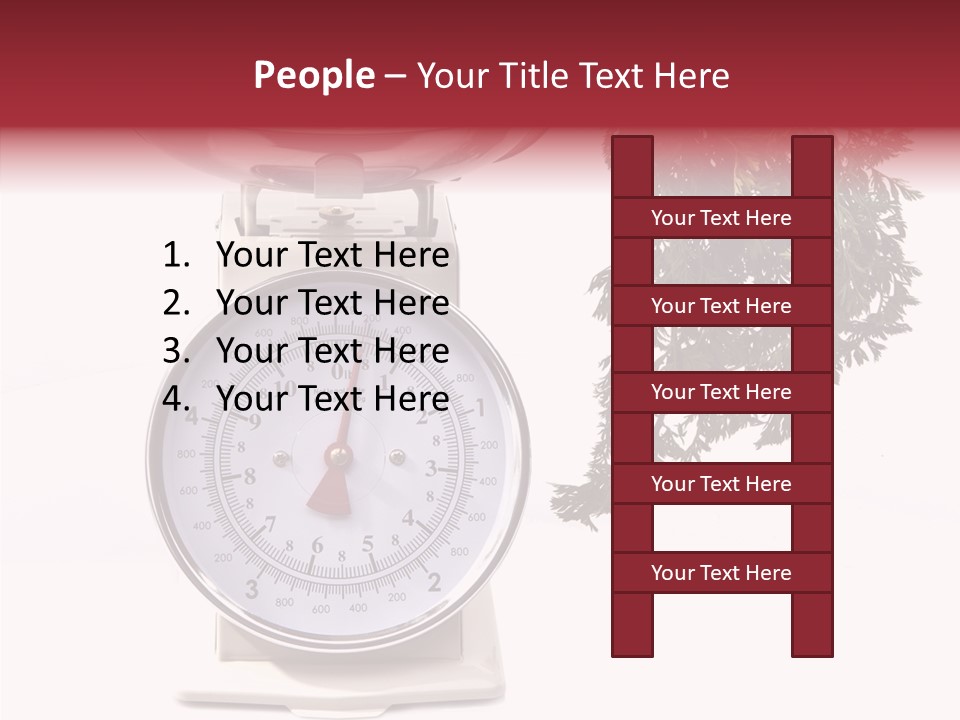 Kitchen Scale Scale Loss Of Weight PowerPoint Template