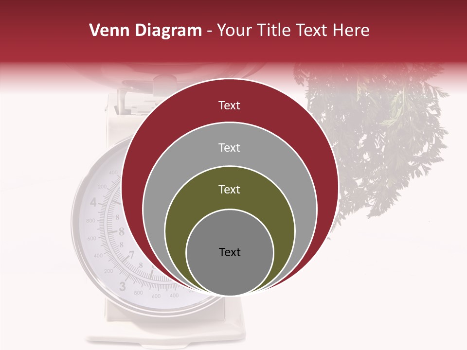Kitchen Scale Scale Loss Of Weight PowerPoint Template