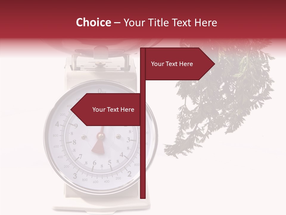 Kitchen Scale Scale Loss Of Weight PowerPoint Template